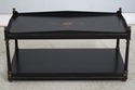 75383: Neoclassical Black Painted Finish 2 Tier Co