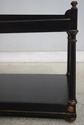 75383: Neoclassical Black Painted Finish 2 Tier Co