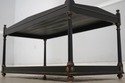 75383: Neoclassical Black Painted Finish 2 Tier Co