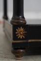 75383: Neoclassical Black Painted Finish 2 Tier Co