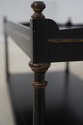 75383: Neoclassical Black Painted Finish 2 Tier Co
