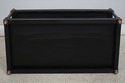 75383: Neoclassical Black Painted Finish 2 Tier Co