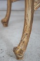 75366: French Louis XV Carved Distressed Wood Marb