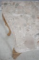 75366: French Louis XV Carved Distressed Wood Marb