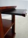 74699: KINDEL Mahogany Inlaid Side Table Bookshelf