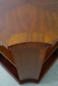74699: KINDEL Mahogany Inlaid Side Table Bookshelf