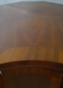 74699: KINDEL Mahogany Inlaid Side Table Bookshelf