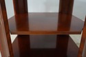74699: KINDEL Mahogany Inlaid Side Table Bookshelf
