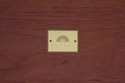 74699: KINDEL Mahogany Inlaid Side Table Bookshelf