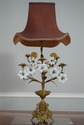 F75365: Pair Bronze 19th C. French Candelabra Lamp