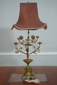 F75365: Pair Bronze 19th C. French Candelabra Lamp