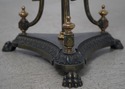 75493: Regency Style Brass Swan Base Occasional Ta