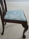 75392: Pair Antique English Carved Mahogany Side C