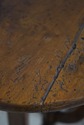 75523: DON RUSEAU Distressed Finish Tilt Top Table
