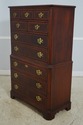 65617EC: DREXEL Mahogany Chippendale Style High Ch