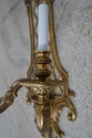 F65634EC: Pair French Large Brass Electrified Wall