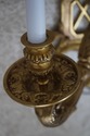 F65634EC: Pair French Large Brass Electrified Wall