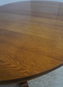 70250: STICKLEY Round Mission Oak Dining Room Tabl