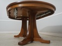 70250: STICKLEY Round Mission Oak Dining Room Tabl