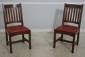 70237: Set of 8 STICKLEY Mission Oak Leather Dinin