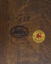 70236: STICKLEY Round Mission Oak Arts & Crafts Di