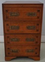 L70240: Vintage English Campaign Style Inlaid Sati