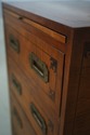 L70240: Vintage English Campaign Style Inlaid Sati