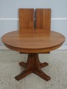 70250: STICKLEY Round Mission Oak Dining Room Tabl