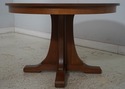 70250: STICKLEY Round Mission Oak Dining Room Tabl