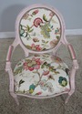 L61971EC: Pair Pink FrenchLouis XVI Style Upholste