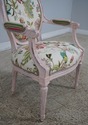 L61971EC: Pair Pink FrenchLouis XVI Style Upholste
