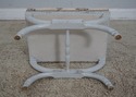 61968EC: Decorative X Base Bench w. Tropical Fish 