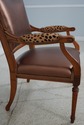 66111EC: Pair Cheetah Print Newly Upholstered Armc