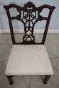 66143EC: Pair HICKORY CHAIR Rococo Carved Mahogany