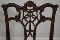 66143EC: Pair HICKORY CHAIR Rococo Carved Mahogany