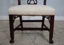 66143EC: Pair HICKORY CHAIR Rococo Carved Mahogany