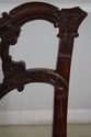 66143EC: Pair HICKORY CHAIR Rococo Carved Mahogany