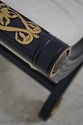 66058EC: HENREDON Black & Gold Regency Bench