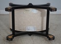 66058EC: HENREDON Black & Gold Regency Bench