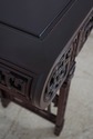 F66074EC: Chinese Oriental Carved Teak Console Tab