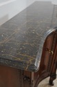 66030EC: EJ VICTOR French Marble Top Walnut Creden