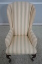 F70519: Queen Anne Mahogany Leg Upholstered Chair