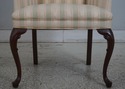 F70519: Queen Anne Mahogany Leg Upholstered Chair