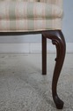 F70519: Queen Anne Mahogany Leg Upholstered Chair