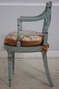 70562: Adams Paint Decorated Armchair w. Needlepoi