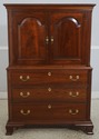 70484: STICKLEY Chippendale Cherry 2 Door Bedroom 