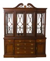 55671: STONELEIGH Mahogany 4 Door Breakfront China