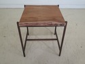 F48277EC: Square Rustic Wood Top Occasional Table 