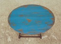 L57613EC: Primitive Bench Made Oval Top Distressed