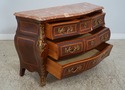 62013EC: French Inlaid Louis XV Style Marble Top C